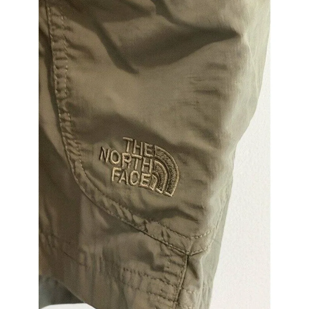 The North Face Mens Olive Green Cargo Ripstop Shorts Nylon Size 36